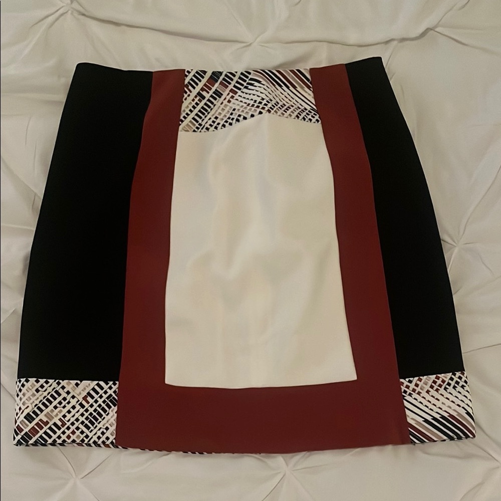 Elegant Black and Red Women's Skirt